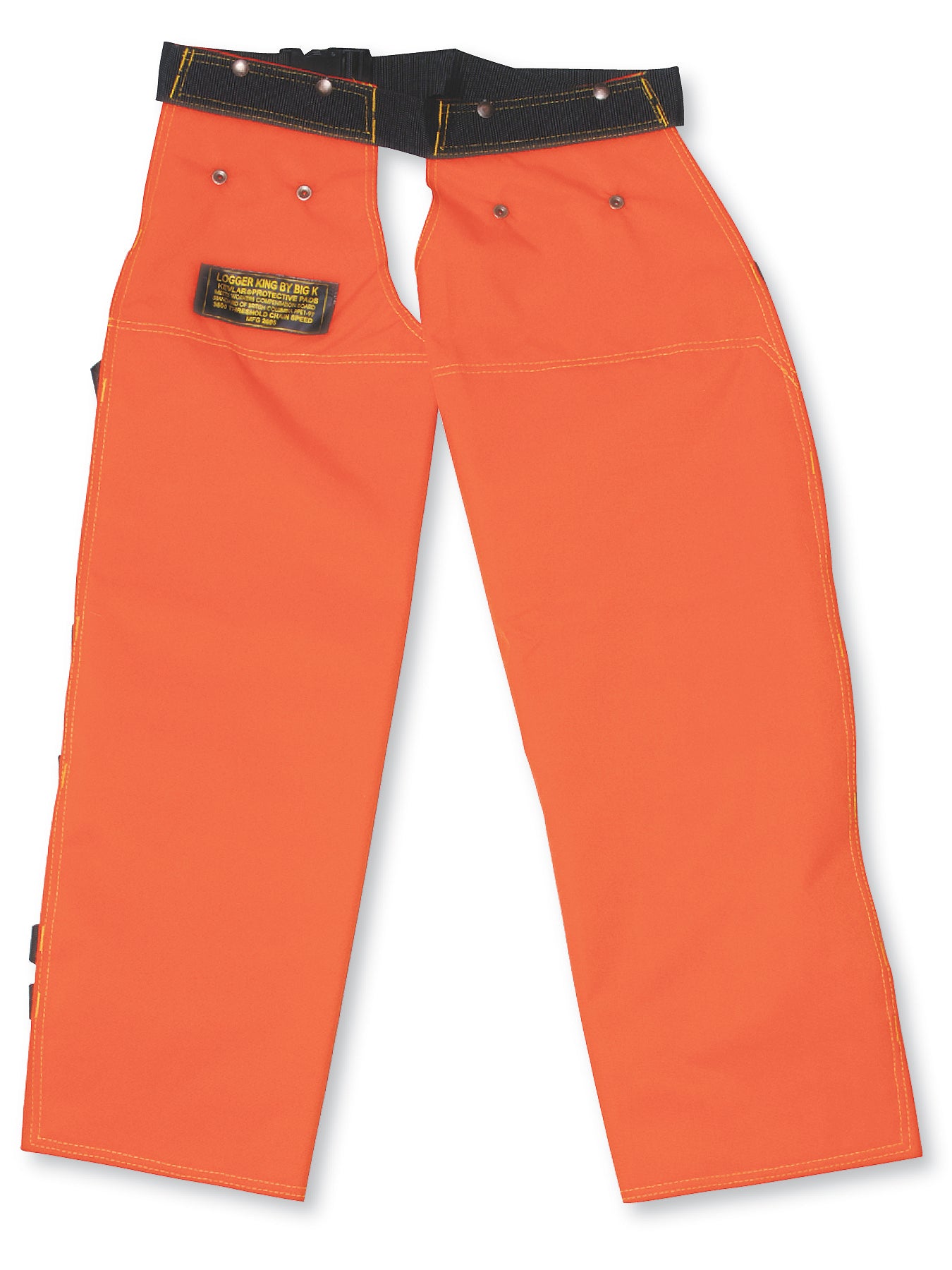 600 Denier Polyester Apron-Style High Visibility 4100 Chainsaw Chaps BK50141