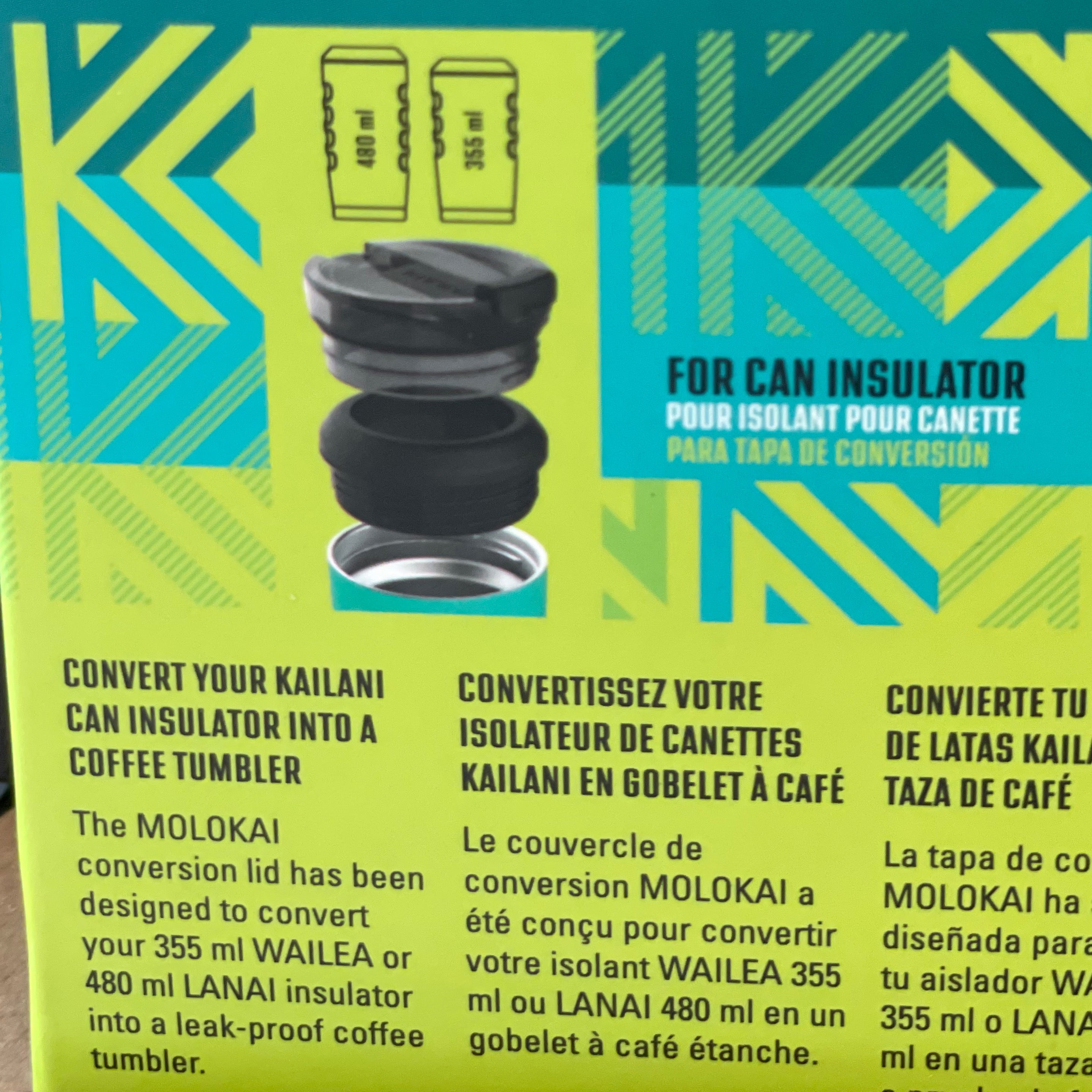 KAILANI Molokai Insulator-to-Drinkware Conversion Lid