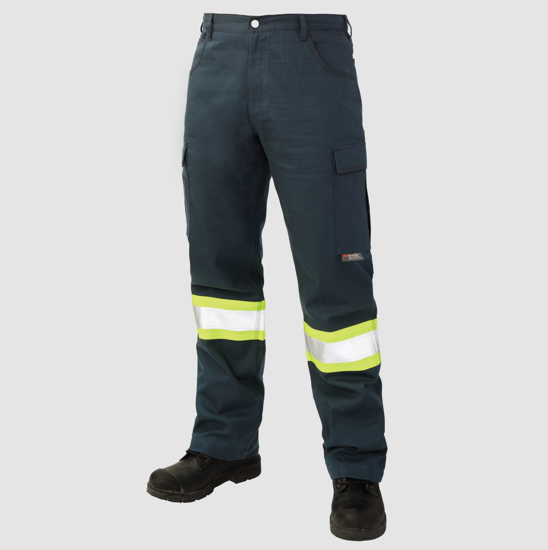 Relaxed Fit Twill Safety Cargo Work Pant 34/34