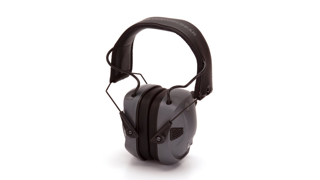 Pyramex Safety - Electronic earmuff with blueooth - Amp BT 26dB- Color Urban Gray