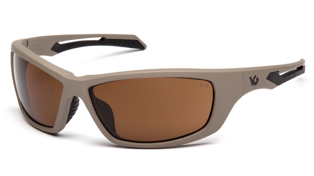 Pyramex Safety - Howitzer - Tan frame/bronze anti-fog lens