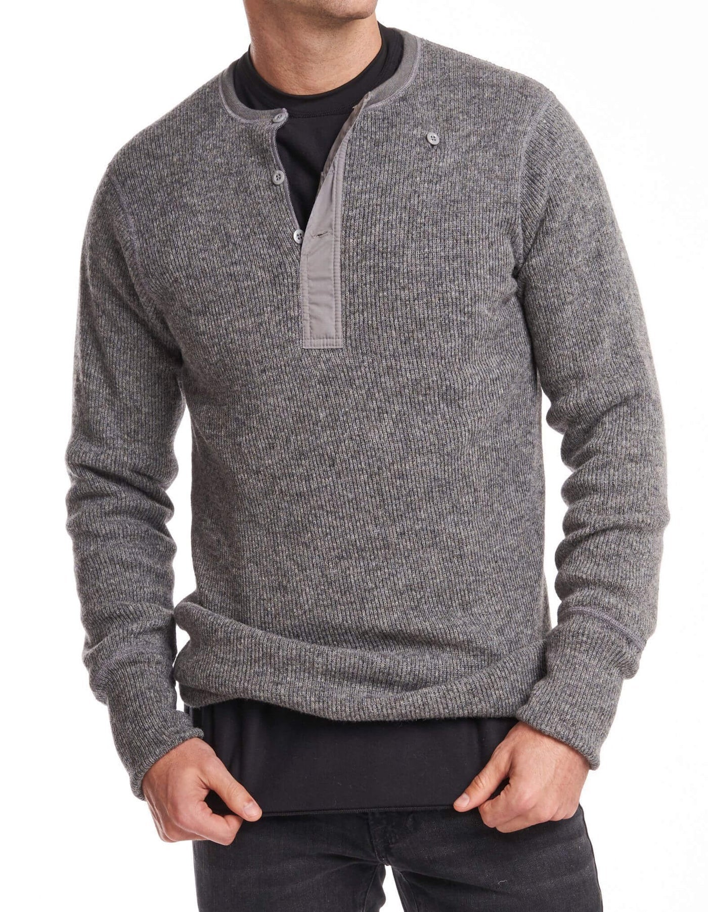 **Stanfield's Wool Henley with Liner